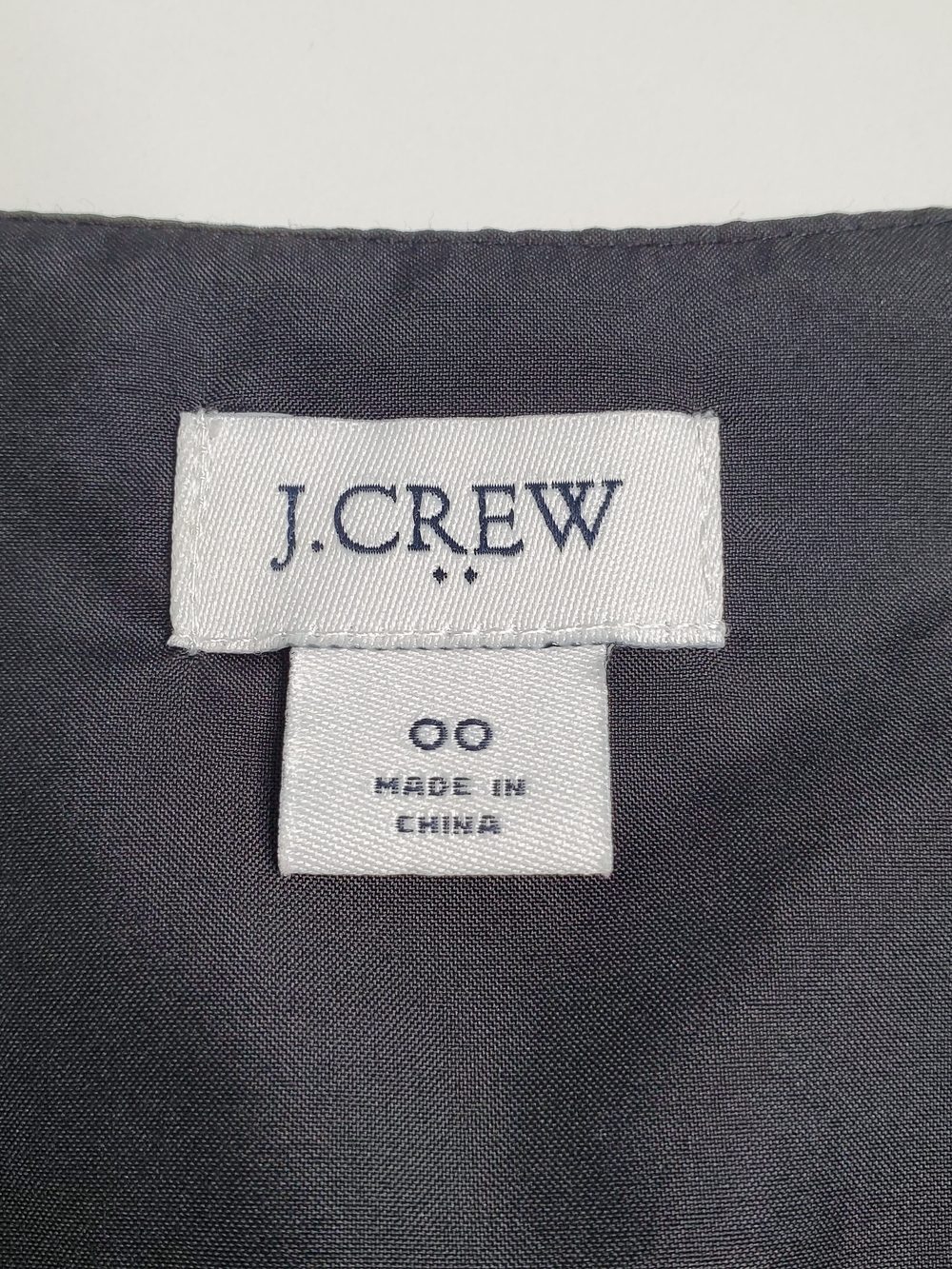 J.Crew Women's V-Neck Satin Peplum, Teal & Black (Size 00) - Picture 4 of 8